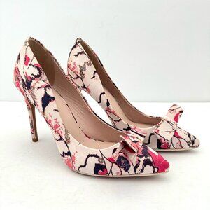 Ted Baker London Zafiip Multicolor Floral Bow Pointed Toe Pump
